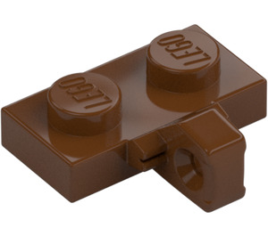 LEGO Reddish Brown Hinge Plate 1 x 2 with Vertical Locking Stub with Bottom Groove (44567 / 49716)