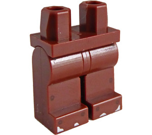 LEGO Reddish Brown Hips and Legs with Rivets and Silver Toe Spots (73200)