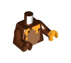 LEGO Reddish Brown Honey Bear Skin Minifig Torso (973 / 76382)