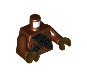 LEGO Rødbrun Jawa Minifig Torso (973 / 76382)