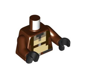LEGO Reddish Brown Jungle Explorer Minifig Torso (973 / 76382)