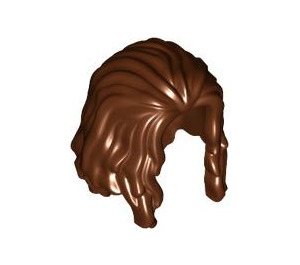 LEGO Reddish Brown Long Hair Parted in Front (3090 / 34316)