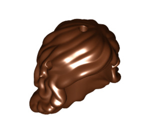LEGO Brun rougeâtre Longue Ondulé Swept Cheveux (18636 / 92256)