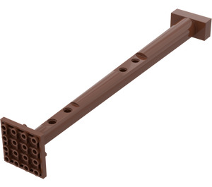 LEGO Reddish Brown Mast 2 x 4 x 22 with 4 x 4 Inverted Top Plate (48005)