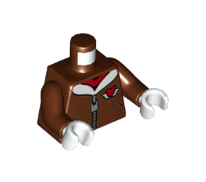 LEGO Rötlich-braun Mickey Mouse Flieger Jacket Torso (973 / 76382)
