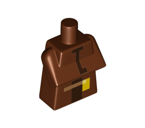 LEGO Brun rougeâtre Minecraft Villager Torse (76968)