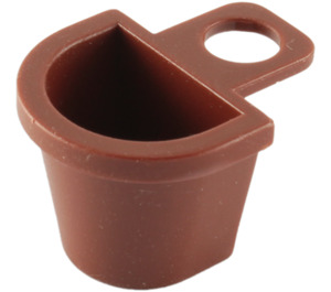 LEGO Reddish Brown Minifig Container D-Basket (4523 / 5678)