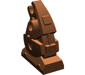 LEGO Roodachtig Bruin Minifig Mechanisch Been (53984 / 58341)
