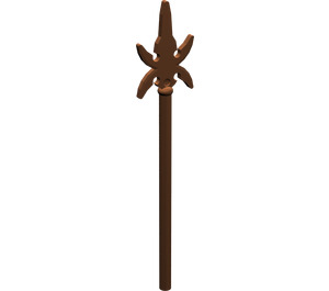 LEGO Reddish Brown Minifig Spear with Four Side Blades (43899)