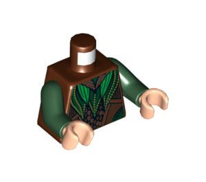 LEGO Reddish Brown Minifig Torso (973 / 76382)