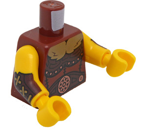 LEGO Reddish Brown Minifig Torso Fierce Barbarian (973)