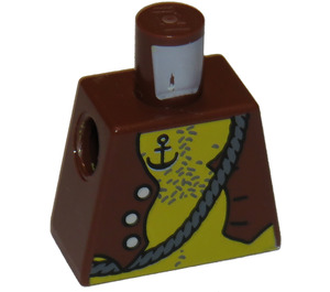 LEGO Brun rougeâtre Minifig Torse sans bras avec Décoration (973)