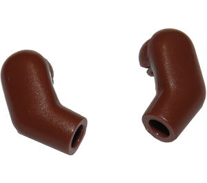 LEGO Reddish Brown Minifigure Arms (Left and Right Pair)