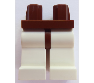 LEGO Marrone rossastro Minifigure Fianchi con Bianco Gambe (73200 / 88584)