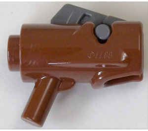 LEGO Brun rougeâtre Minifigure Shooter avec Dark Stone Grey Gâchette (34229)