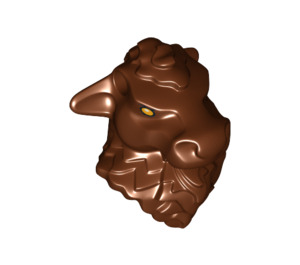 LEGO Reddish Brown Minotaur Head (99591)