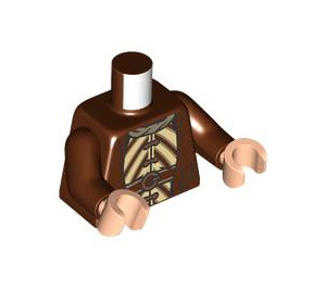 LEGO Rötlich-braun Molly Weasley Minifig Torso (973 / 76382)