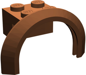 LEGO Reddish Brown Mudguard Brick 2 x 2 with Wheel Arch  (50745)