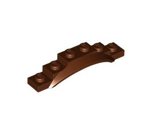 LEGO Reddish Brown Mudguard Plate 1 x 6 with Edge (4925 / 62361)