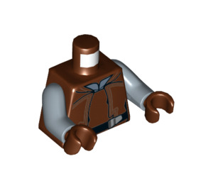 LEGO Reddish Brown Naboo Security Officer Minifig Torso (973 / 76382)