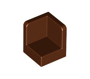 LEGO Reddish Brown Panel 1 x 1 Corner with Rounded Corners (6231)