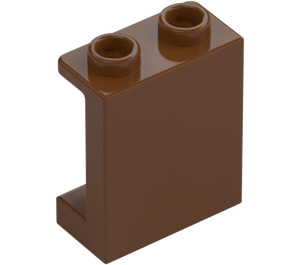 LEGO Rødbrun Panel 1 x 2 x 2 med sidestøtter, hule knops (35378 / 87552)