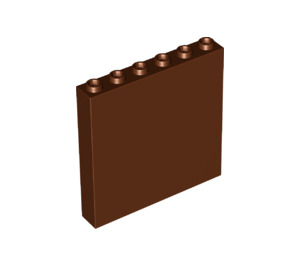 LEGO Brun rougeâtre Panneau 1 x 6 x 5 (35286 / 59349)