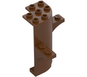 LEGO Reddish Brown Panel 3 x 3 x 5 Tree Trunk (60373)