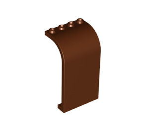 LEGO Reddish Brown Panel 3 x 4 x 6 with Curved Top (2571 / 35251)