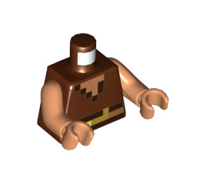 LEGO Rötlich-braun Piglin Minifig Torso (973 / 76382)
