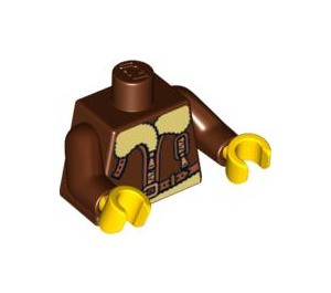 LEGO Punaruskea Lentäjä Vartalo (973 / 88585)