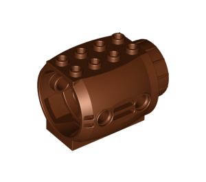 LEGO Reddish Brown Plane Jet Engine 4 x 5 x 3 (43121)