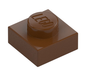 LEGO Reddish Brown Plate 1 x 1 (3024 / 30008)