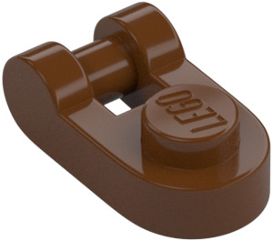 LEGO Reddish Brown Plate 1 x 1 Round with Handle (26047)