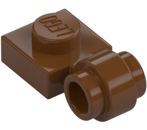 LEGO Reddish Brown Plate 1 x 1 with Clip (Thick Ring) (4081 / 41632)