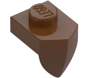 LEGO Reddish Brown Plate 1 x 1 with Downwards Tooth (15070)