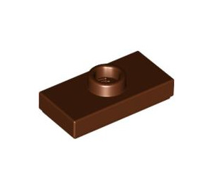 LEGO Reddish Brown Plate 1 x 2 with 1 Stud (with Groove) (3794 / 15573)