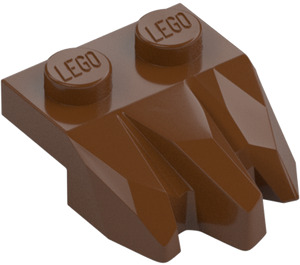 LEGO Roodachtig bruin Plaat 1 x 2 met 3 Steen Klauwen (27261)