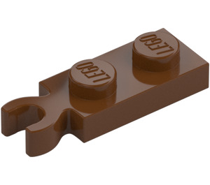 LEGO Roodachtig bruin Plaat 1 x 2 met Klem (78256)