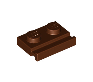 LEGO Roodachtig Bruin Plaat 1 x 2 met Deur Rail (32028)