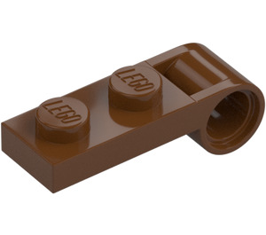 LEGO Reddish Brown Plate 1 x 2 with End Pin Hole (3172)