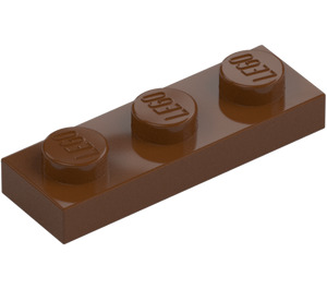 LEGO Reddish Brown Plate 1 x 3 (3623)