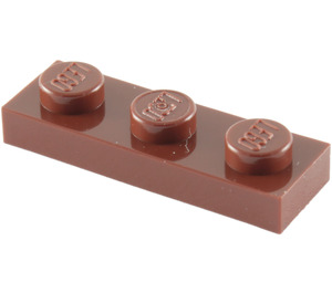 LEGO Reddish Brown Plate 1 x 3 (3623)