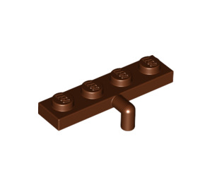 LEGO Reddish Brown Plate 1 x 4 with Downwards Bar Handle (29169 / 30043)