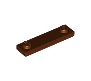 LEGO Reddish Brown Plate 1 x 4 with Two Studs with Groove (41740)