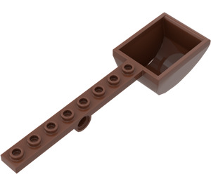 LEGO Reddish Brown Plate 1 x 8 with Hole and Bucket (30275)