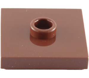 LEGO Reddish Brown Plate 2 x 2 with Groove and 1 Center Stud (23893 / 87580)
