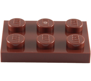 LEGO Brun rougeâtre assiette 2 x 3 (3021)