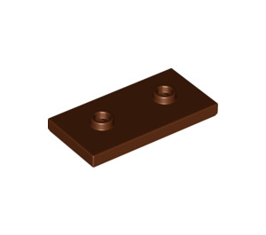 LEGO Reddish Brown Plate 2 x 4 with 2 Studs (65509)