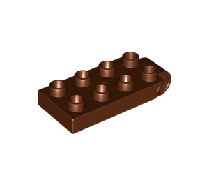 LEGO Reddish Brown Plate 2 x 4 with B Connector Top (16686)